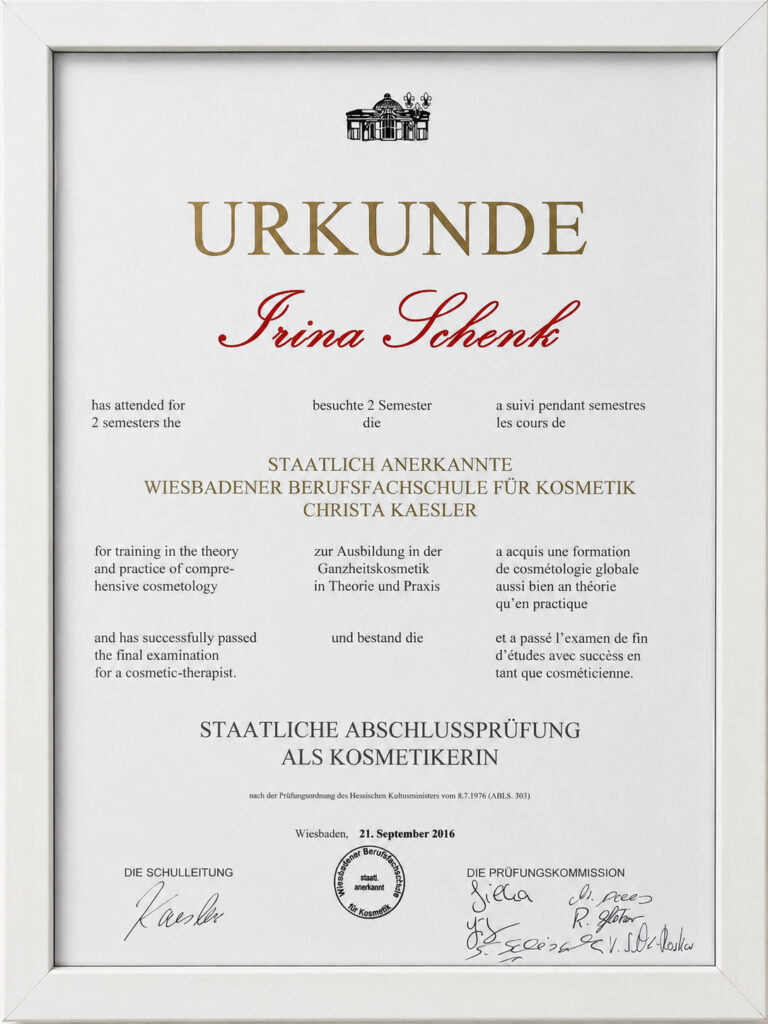 Irina Schenk bei Fortbildung